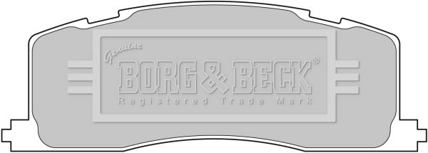 BORG & BECK Комплект тормозных колодок, дисковый тормоз BBP1593